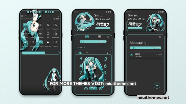 Blue Hair MIUI Theme
