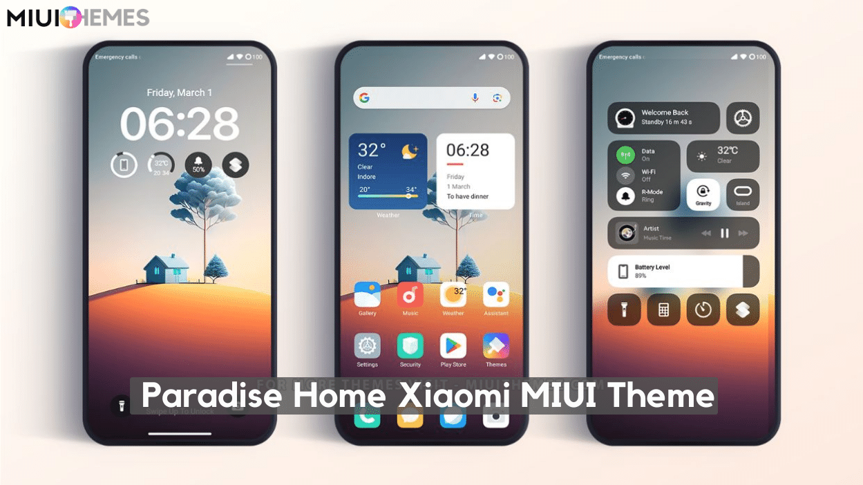 Paradise Home MIUI Theme with Featured Lockscreen Paradise Home MIUI Theme with Featured Lockscreen