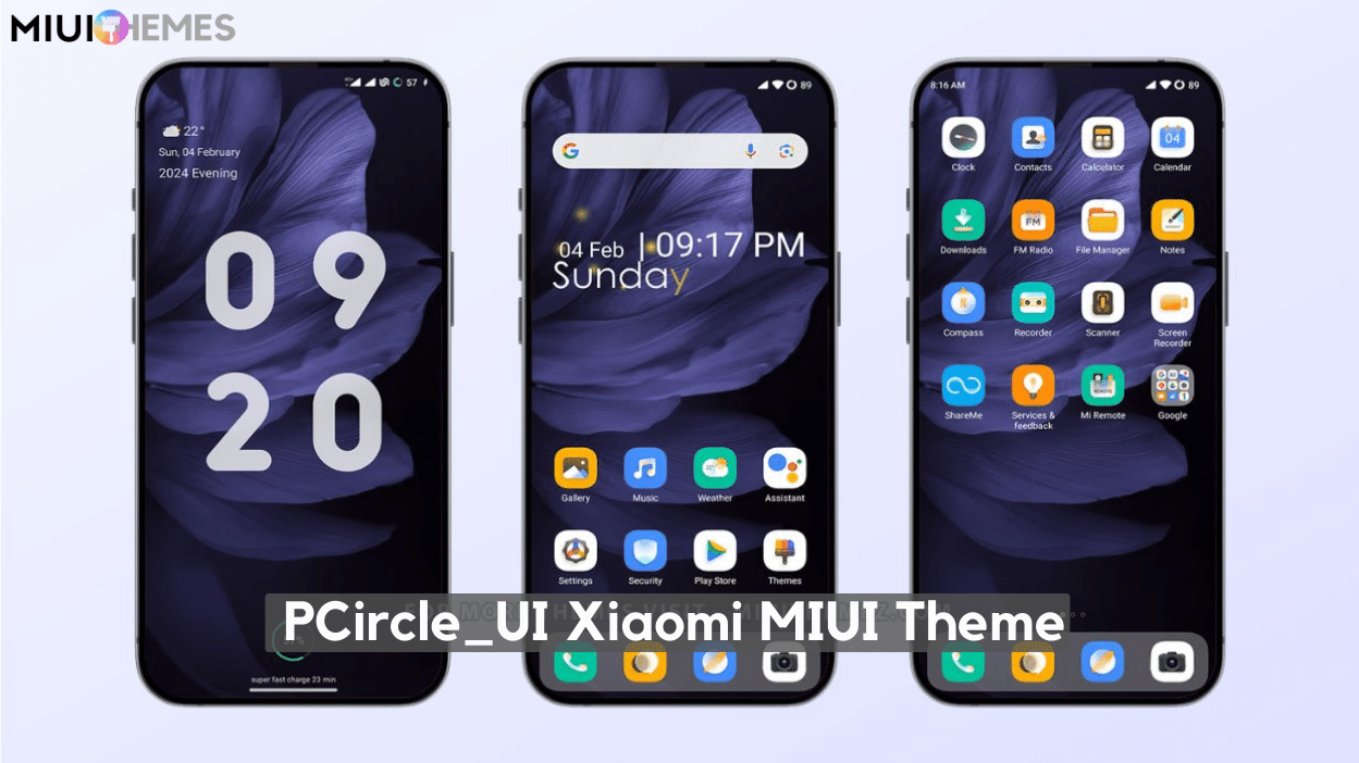 PCircle_UI MIUI Theme Download for Xiaomi with Dynamic UI