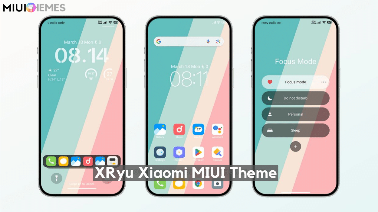 XRyu MIUI Theme Download for Xiaomi with Dark Mode