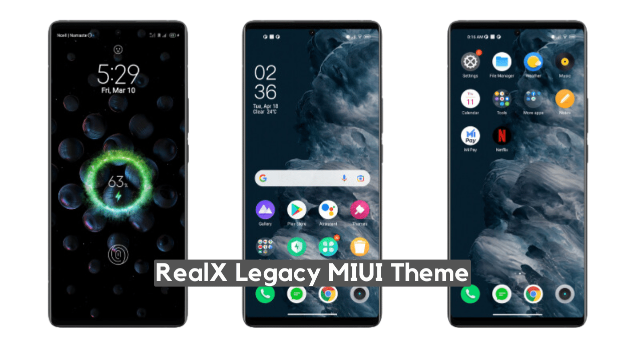 RealX Legacy MIUI Theme Download for Xiaomi Devices with Fingerprint Animation