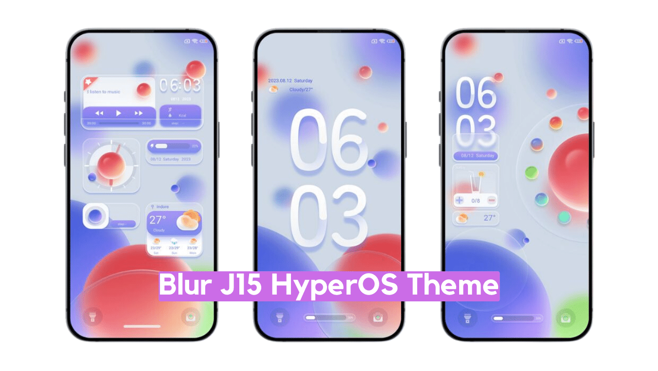 BLUR UI15 MIUI Theme Download for Xiaomi Devices with Dynamic UI