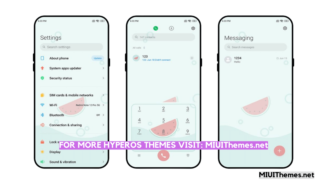 Summer Watermelon MIUI Theme