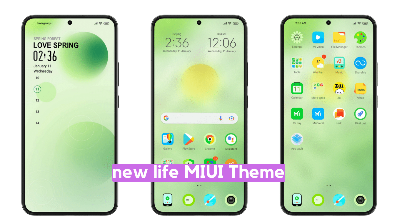 new life MIUI Theme for Xiaomi with Dynamic Lockscreen new life MIUI Theme for Xiaomi with Dynamic Lockscreen