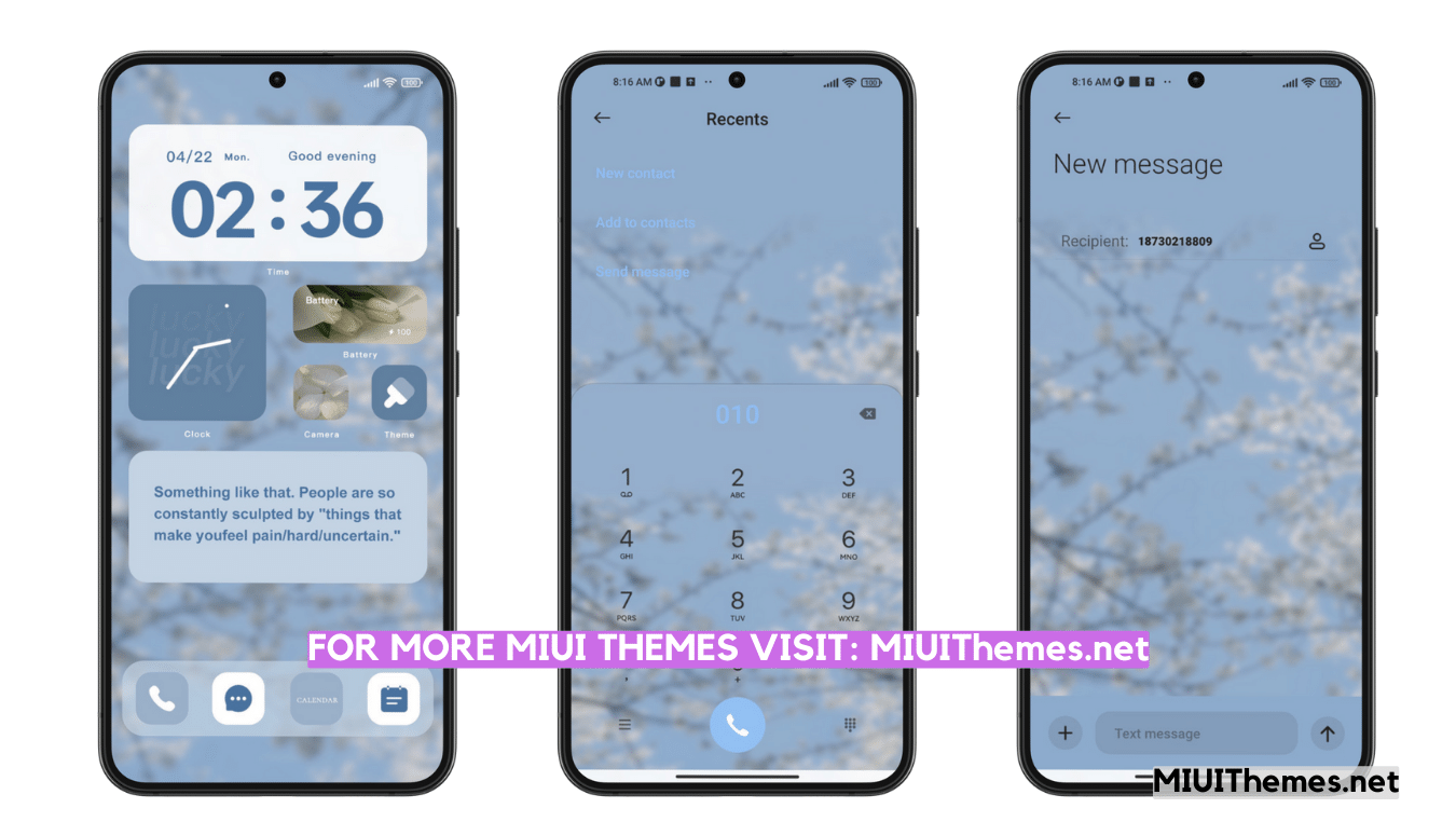 Spring Flowers MIUI Theme
