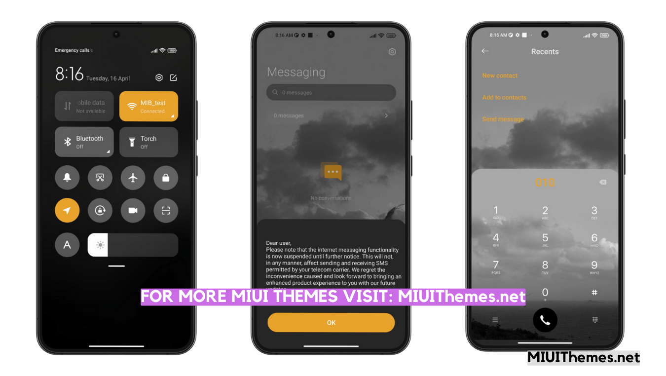 Yesterday wind MIUI Theme