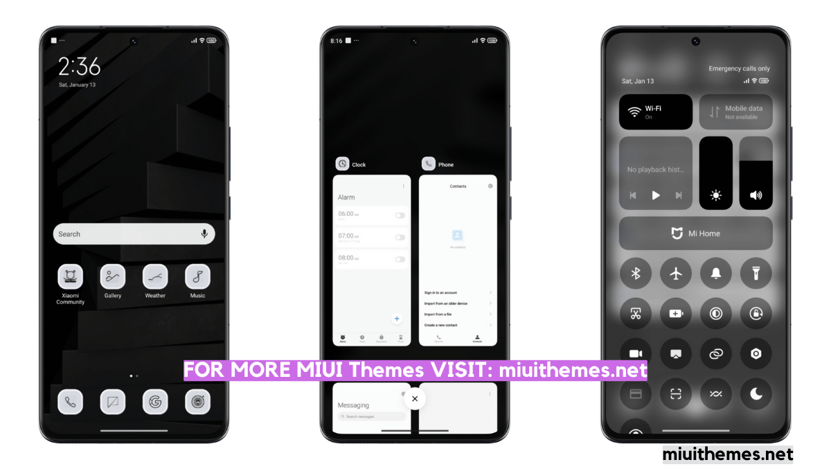Black Boxes MIUI Theme