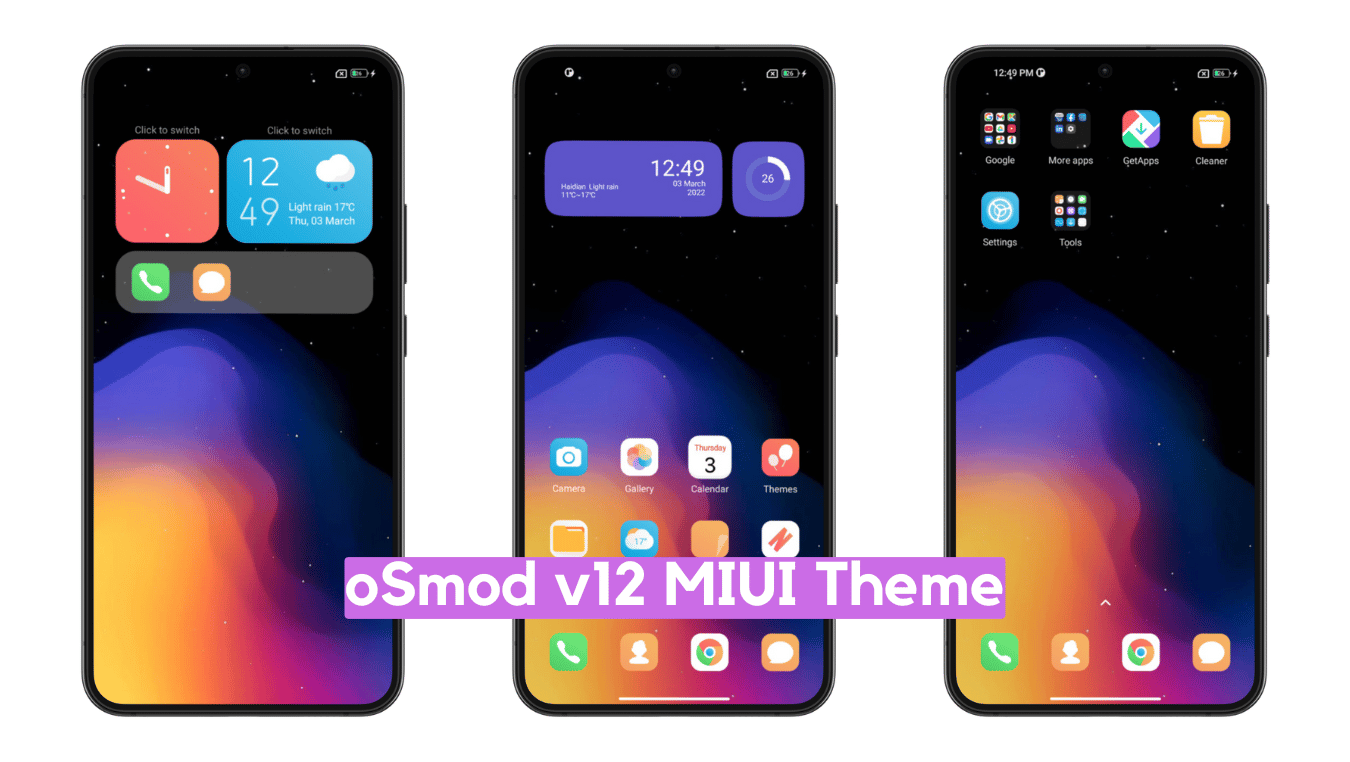 oSmod v12 MIUI Theme for Xiaomi with Dynamic Experience