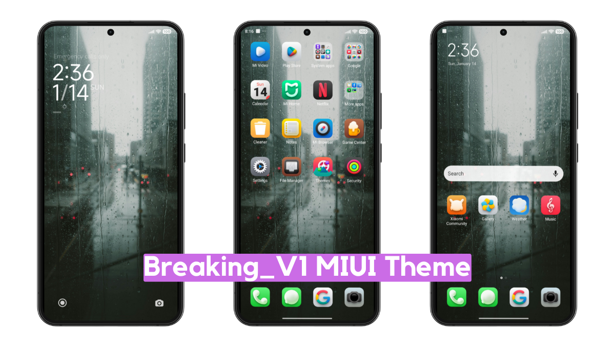 breaking v1 MIUI Theme for Xiaomi with Beautiful Icons
