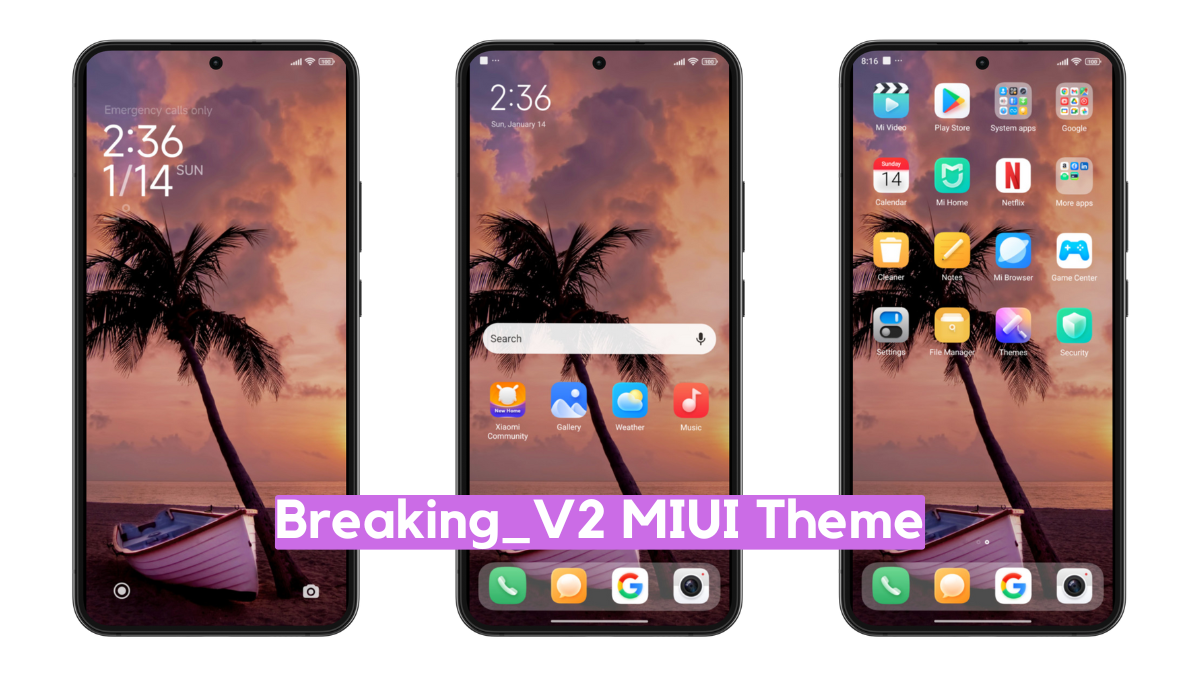 breaking v2 MIUI Theme for Xiaomi with Dynamic Experience