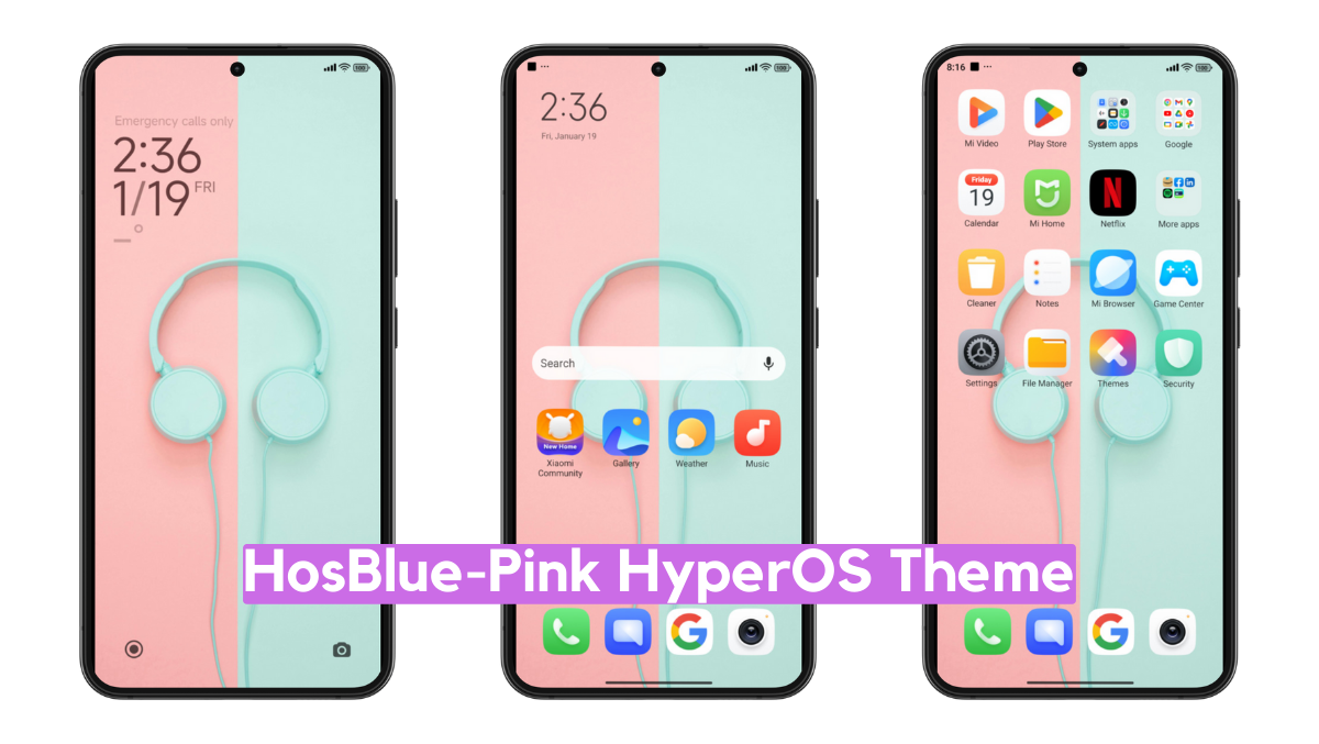 HosBlue-Pink MIUI Theme for Xiaomi with Dynamic Experience HosBlue-Pink MIUI Theme for Xiaomi with Dynamic Experience