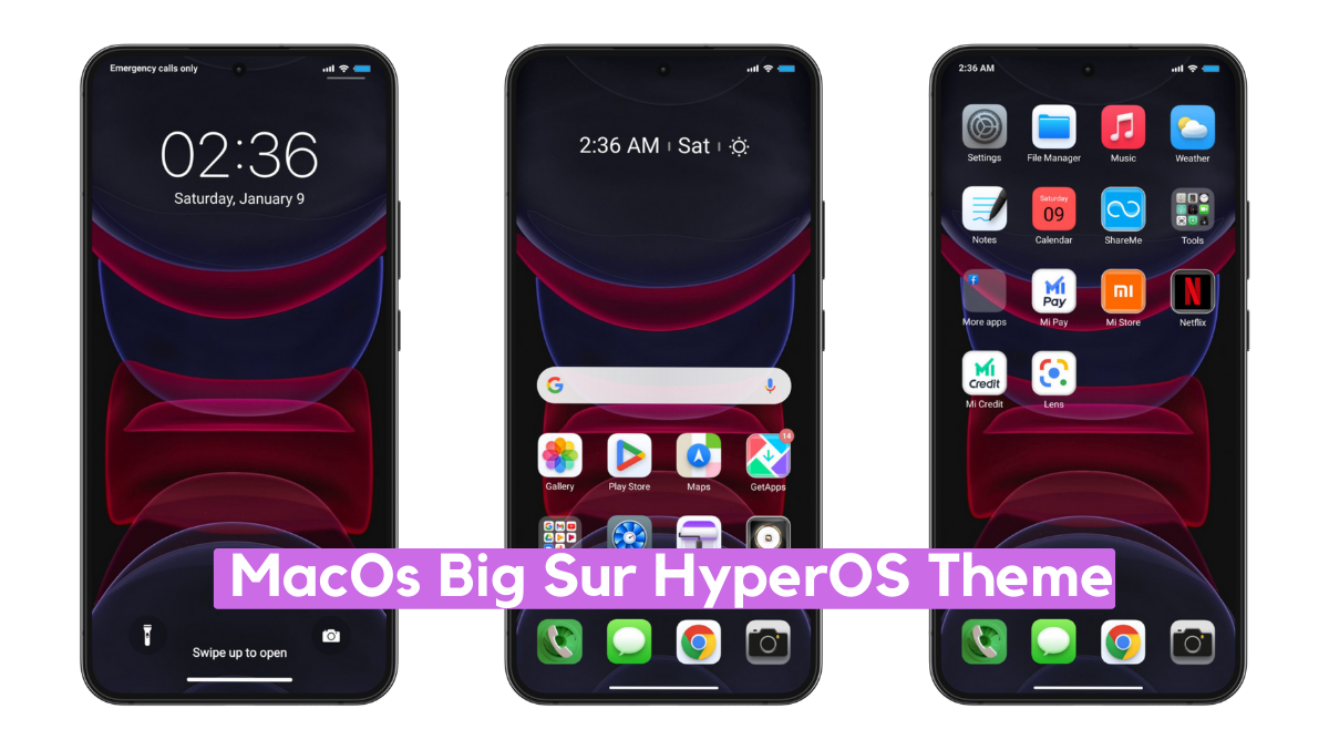 MacOs Big Sur MIUI Theme for Xiaomi with iOS Experience